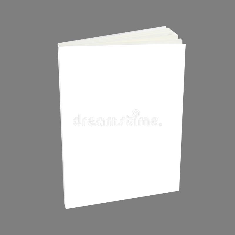 White cover notebook on gray background. White cover notebook on gray background