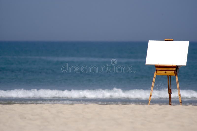 Leeg Canvas op Strand