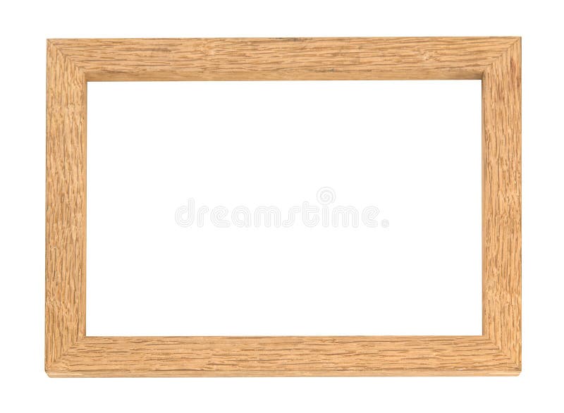 Leeg houten die fotokader op witte achtergrond wordt geïsoleerd royalty-vrije stock fotografie Leeg houten die fotokader op witte achtergrond wordt geïsoleerd royalty-vrije stock fotografie