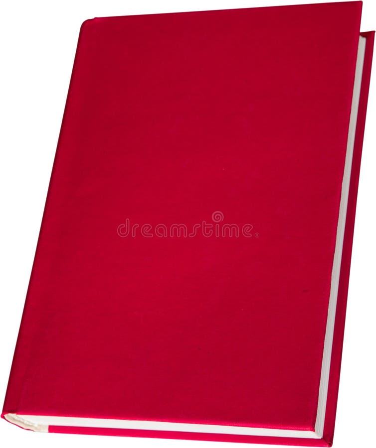 Leeg rood die hardcoverboek op wit wordt geïsoleerd stock afbeeldingen Leeg rood die hardcoverboek op wit wordt geïsoleerd stock afbeeldingen