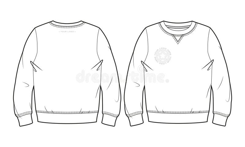Leeg sweatshirt stock illustratie Leeg sweatshirt stock illustratie