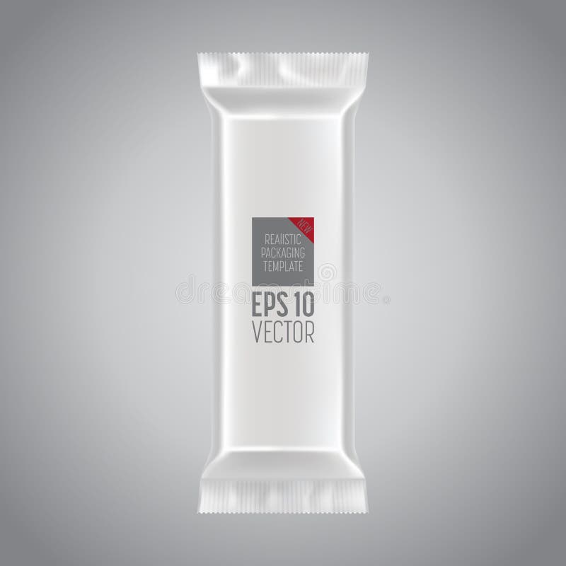 Leeg verpakkend malplaatjemodel op grijs vector illustratie Leeg verpakkend malplaatjemodel op grijs vector illustratie