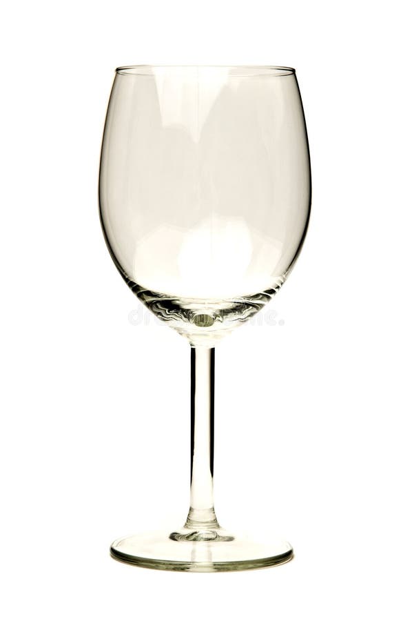Leeg wijnglas royalty-vrije stock afbeelding Leeg wijnglas royalty-vrije stock afbeelding