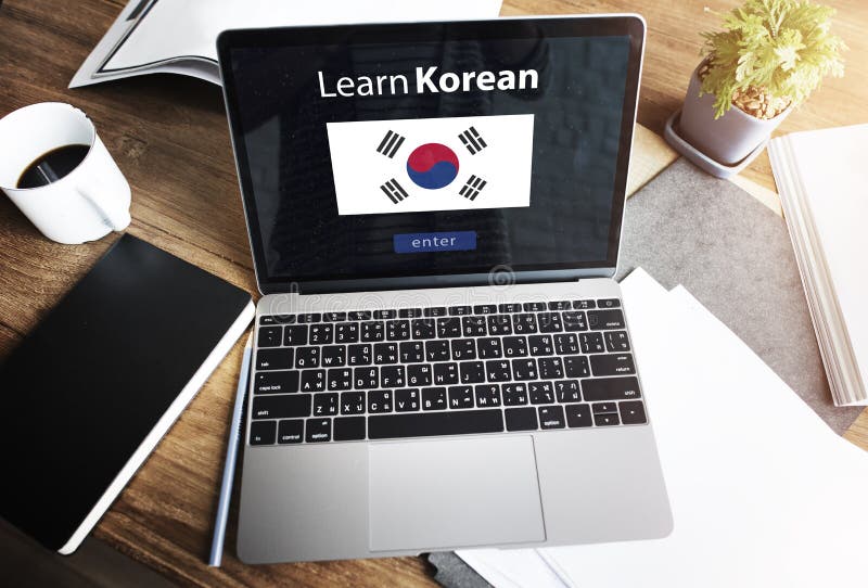Leer het Koreaanse Concept van het Taal Online Onderwijs