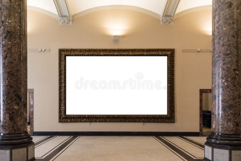 Leere Art Museum Isolated Painting Frame-Dekoration zuhause ummauern stock abbildung Leere Art Museum Isolated Painting Frame-Dekoration zuhause ummauern stock abbildung