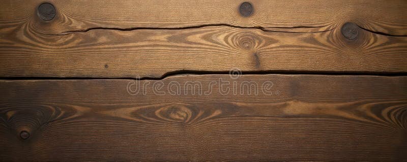 Leere braune Holztische aus Holz mit Korn und Rissen aus dunklem Holz vektor abbildung