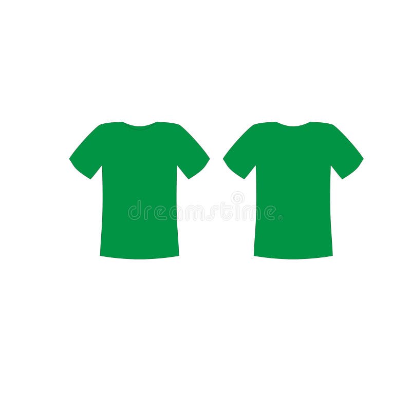 Leere grünen T-Shirt Vorlage Vektor
