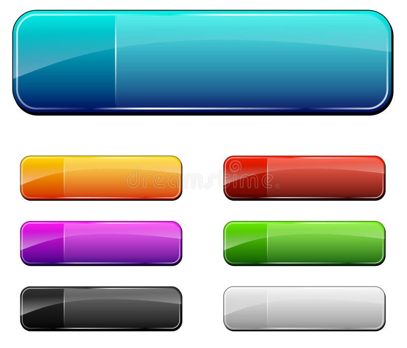 Leere Web-Buttons stock abbildung