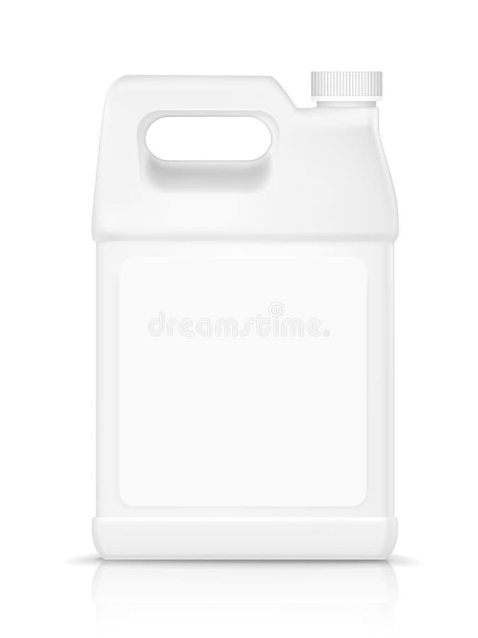 Leere Plastikflasche für Reinigungsmittel stock abbildung