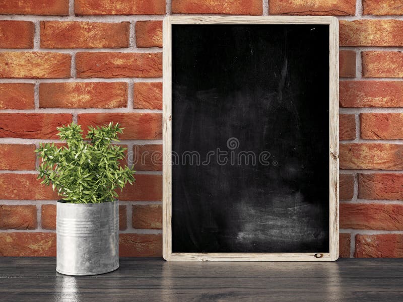 Leere schwarze Tafel, 3D übertragen lizenzfreies stockbild Leere schwarze Tafel, 3D übertragen lizenzfreies stockbild