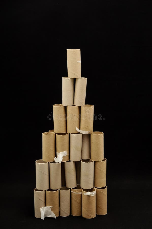 Leere Toilettenpapier-Rolle vektor abbildung Leere Toilettenpapier-Rolle vektor abbildung