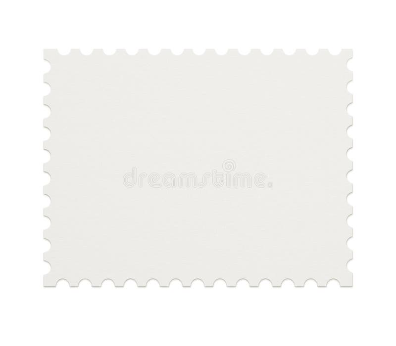 Blank postage stamp on white background. Blank postage stamp on white background