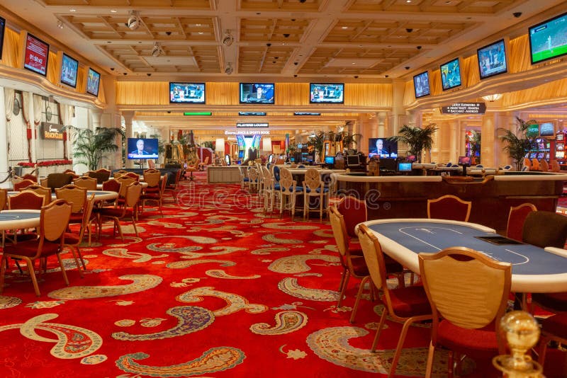 Leerer Kasino-Schürhaken verlegt Wynn Las Vegas lizenzfreies stockfoto Leerer Kasino-Schürhaken verlegt Wynn Las Vegas lizenzfreies stockfoto