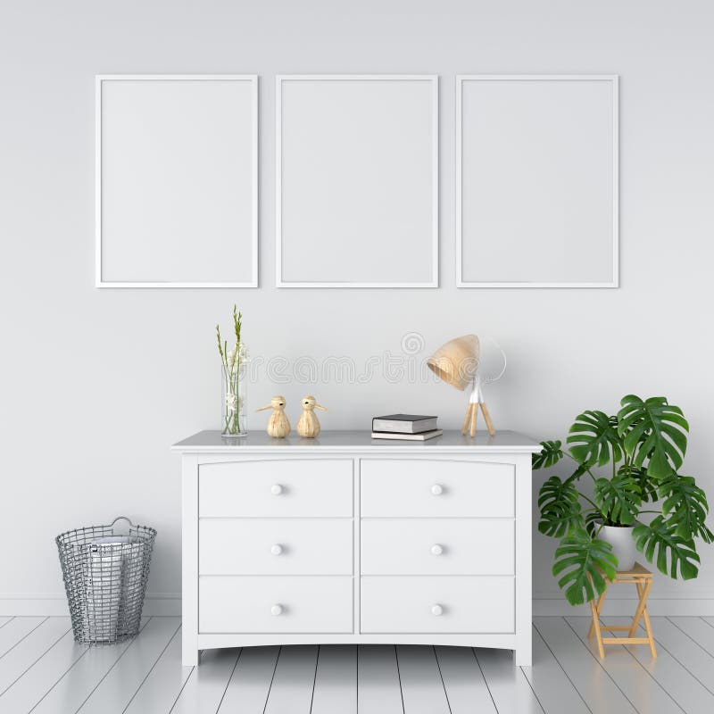 Leerer Rahmen des Fotos drei für Modell, Wiedergabe 3D stock abbildung Leerer Rahmen des Fotos drei für Modell, Wiedergabe 3D stock abbildung