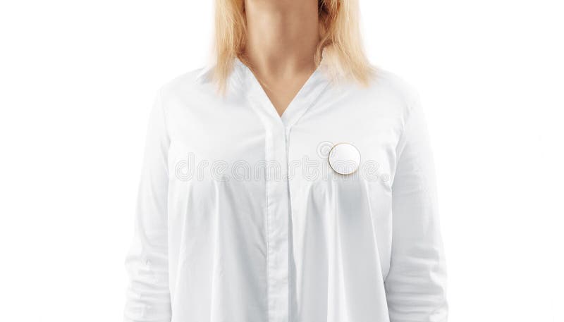 Leerer weißer runder Goldrevers-Ausweisspott herauf Frauenkasten stockfotografie Leerer weißer runder Goldrevers-Ausweisspott herauf Frauenkasten stockfotografie