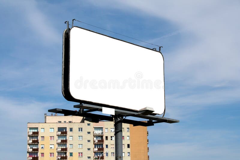Leeres bilboard in einer städtischen Ansicht stockfoto Leeres bilboard in einer städtischen Ansicht stockfoto
