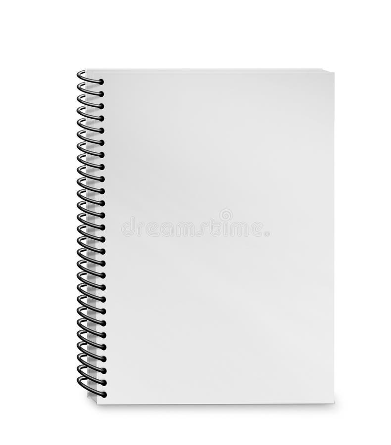 Leeres Notizbuch lokalisiert auf Weiß lizenzfreie abbildung