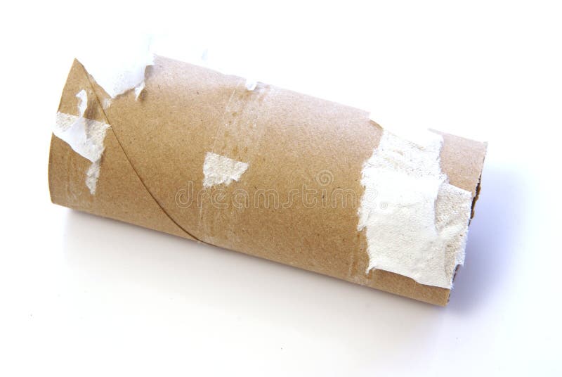 Leeres Toilettenpapier stockbild Leeres Toilettenpapier stockbild