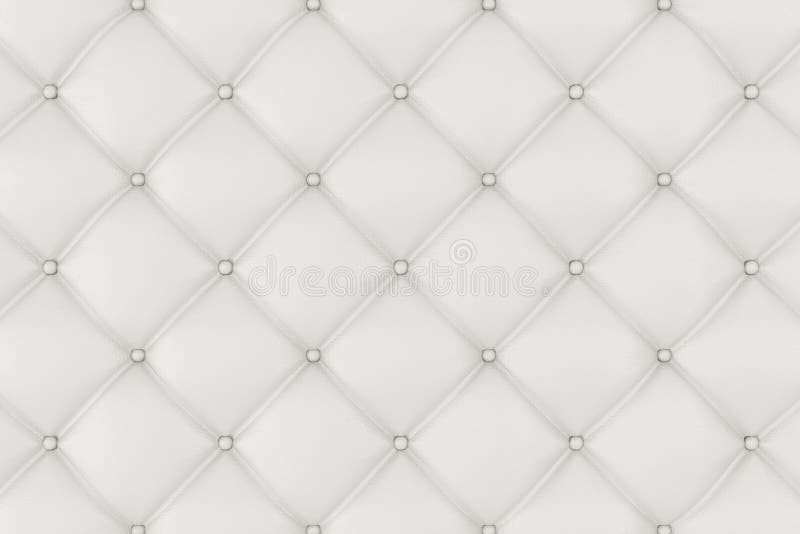 Leerstoffering Sofa Background De witte Bank van de Luxedecoratie Elegante Witte Leertextuur met Knopen voor Patroon stock illustratie Leerstoffering Sofa Background De witte Bank van de Luxedecoratie Elegante Witte Leertextuur met Knopen voor Patroon stock illustratie