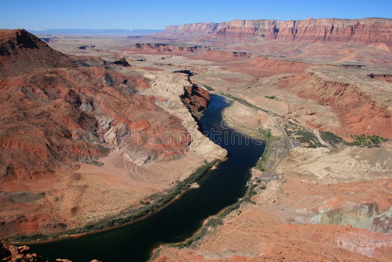 Lees Ferry overlook royalty free stock image