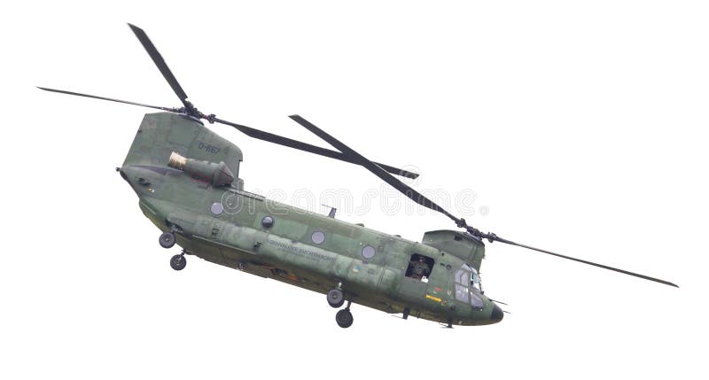 LEEUWARDEN, holandie - JUNI 11 2016: Chinook CH-47 wojskowy h