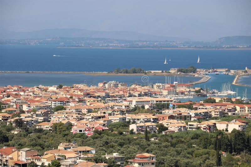 Lefkada, Greece stock photo. Image of city, blue, lefkada - 179816670