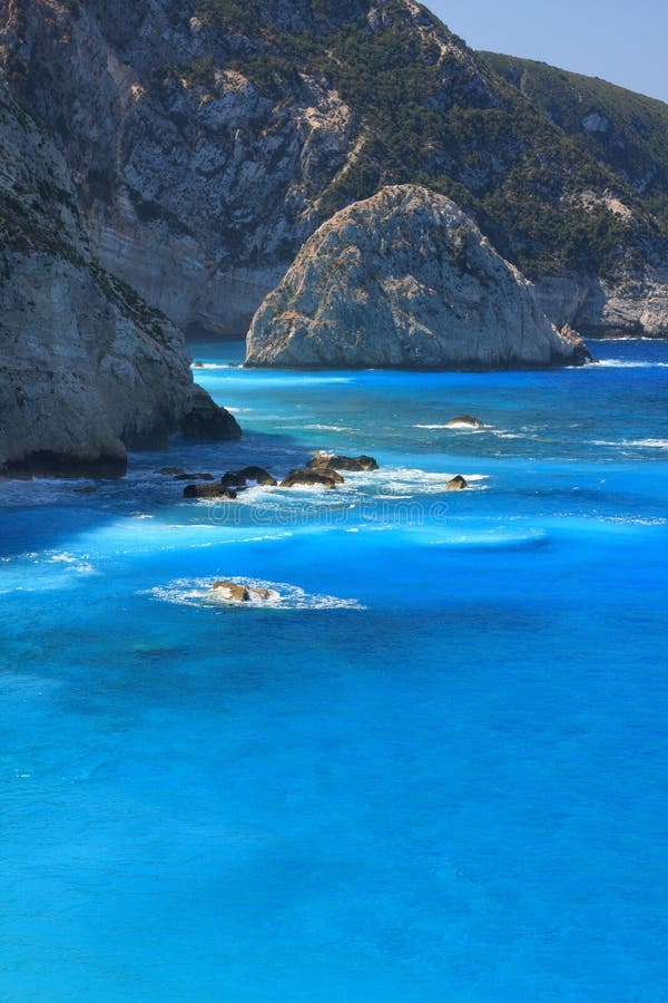 Spiaggia da ionico isola da grecia.