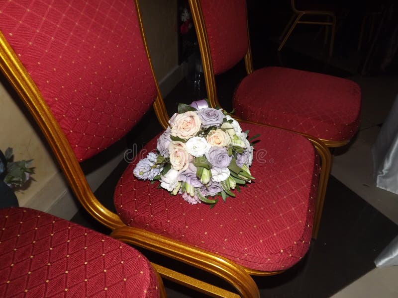 Left bridal bouquet after the holiday stock photos Left bridal bouquet after the holiday stock photos