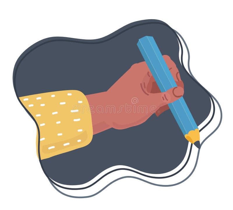 Writing left hand stock vector. Illustration of note 36506142