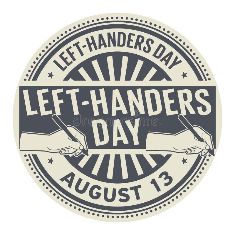 Printed products with Left Handers Day designs