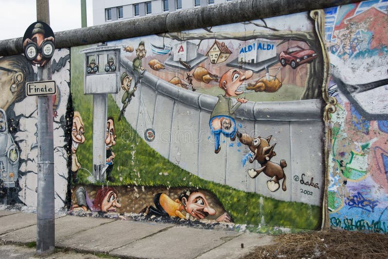 The Berlin Wall Memorial. Part of the Wall Still Standing Editorial