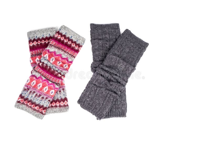 Leg Warmers Isolated on White 2 Stock Image Image of grey, fashion 62122147