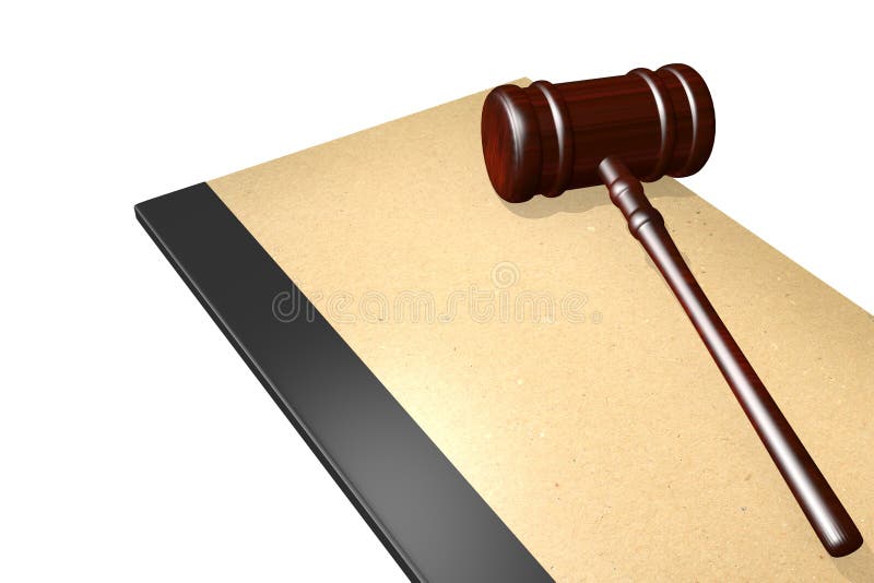 Legal Documents Logo Design. Law Papers And Law Gavel Vector Design
