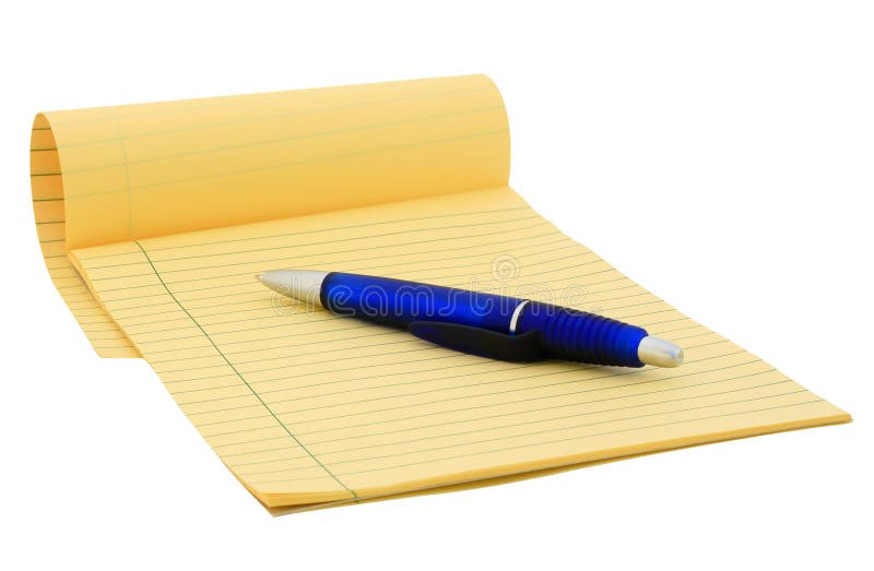 Legal pad (clipping path)