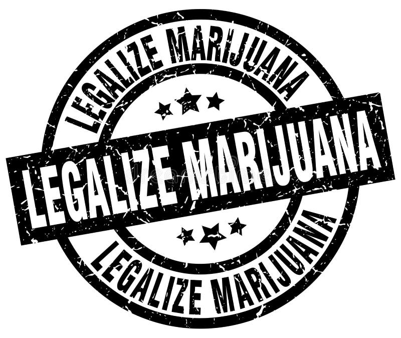Legalice el sello de la marijuana libre illustration Legalice el sello de la marijuana libre illustration