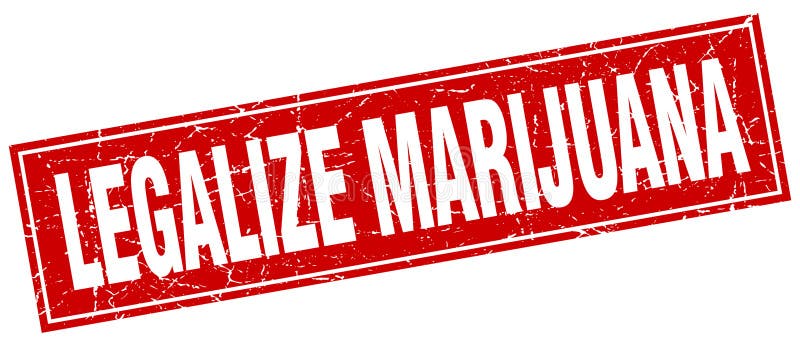 Legalice el sello de la marijuana stock de ilustración Legalice el sello de la marijuana stock de ilustración