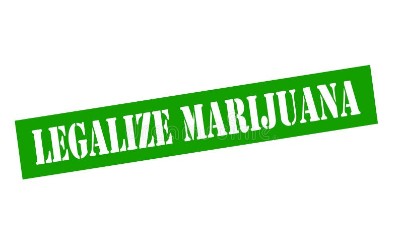 Legalice la marijuana stock de ilustración Legalice la marijuana stock de ilustración