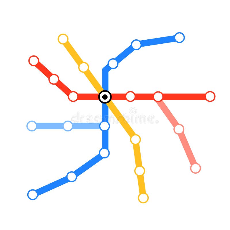 Lege buismetro kaart Lege buismetro kaart