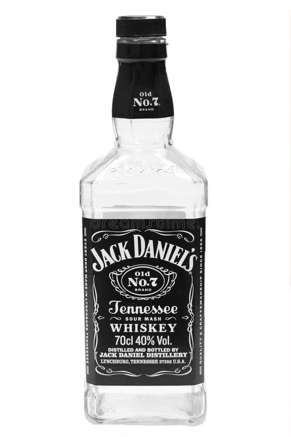 Welp De Whiskyfles Van Jack Daniel Redactionele Stock Afbeelding FV-79