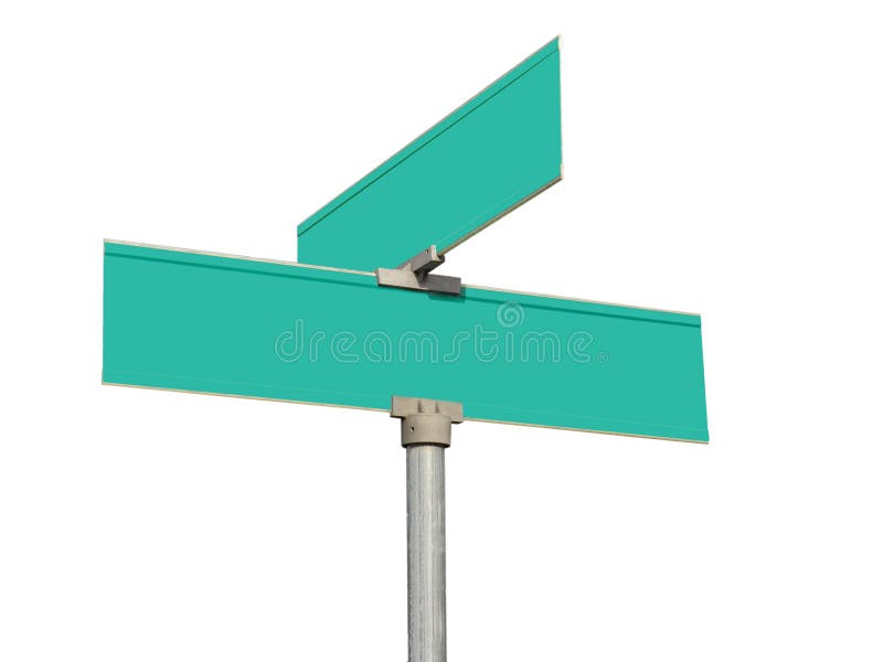 Lege groene verkeersborden royalty-vrije stock foto's