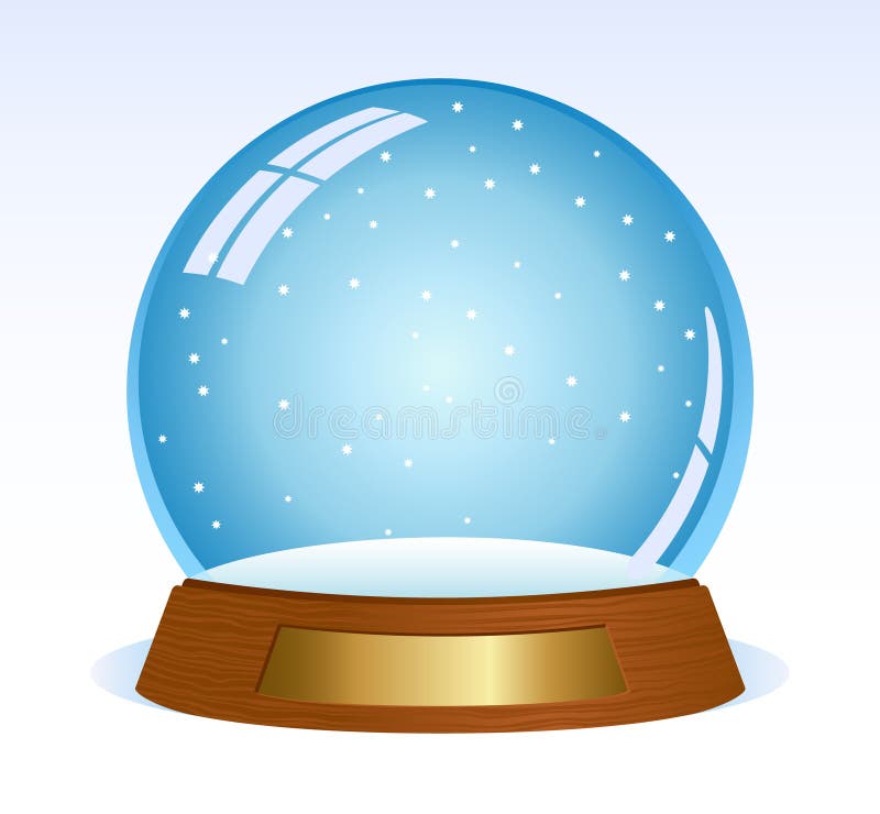 Lege Snowglobe stock illustratie Lege Snowglobe stock illustratie