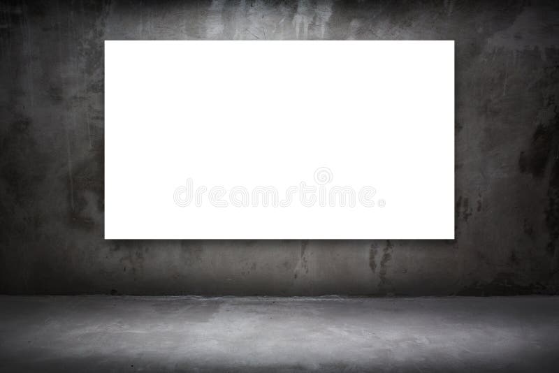 Lege witte Canvasaffiche stock afbeelding Lege witte Canvasaffiche stock afbeelding