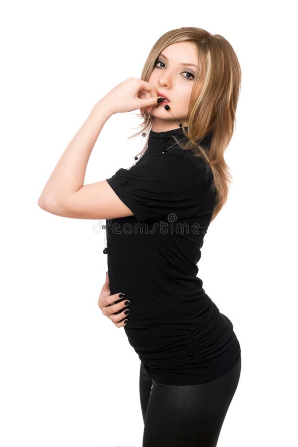 leggings portreta ładni kobiety potomstwa zdjęcie stock leggings portreta ładni kobiety potomstwa zdjęcie stock