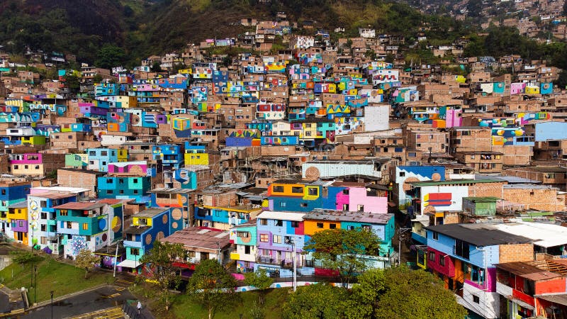 Medellin, Antioquia - Colombia. April 4, 2024. Constellations is a 14,819 square meter work of new urban art. Medellin, Antioquia - Colombia. April 4, 2024. Constellations is a 14,819 square meter work of new urban art