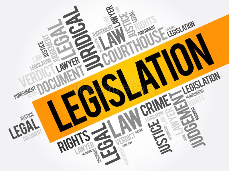 Legislation Word Cloud Collage Stock Illustration Illustration of