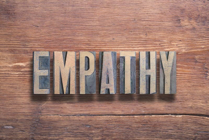 Legno delle lettere di empatia