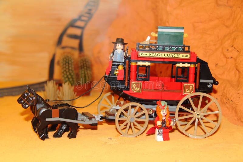 Lego bloków sceny trener obrazy royalty free Lego bloków sceny trener obrazy royalty free