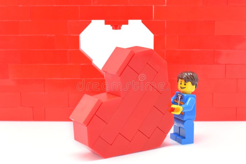 Lego Del Día De Tarjetas Del Día De San Valentín Foto editorial - Imagen de  acontecimiento, escaparate: 61931051