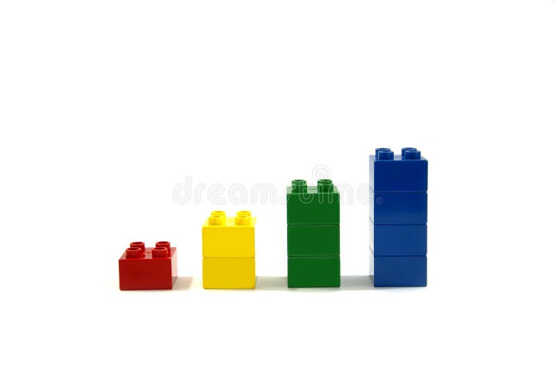 Lego färgrika block arkivbild