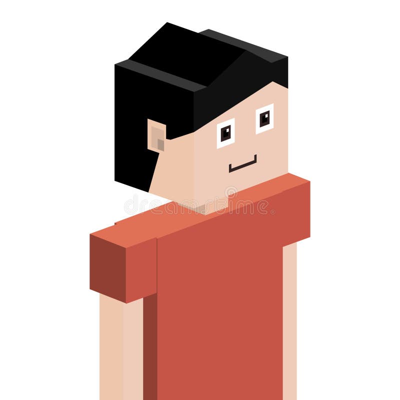 Lego Kinderhalber Körper mit T-Shirt und dem kurzen Haar stock abbildung